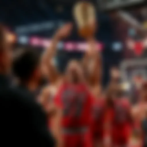 Chicago Bulls celebrating a victory