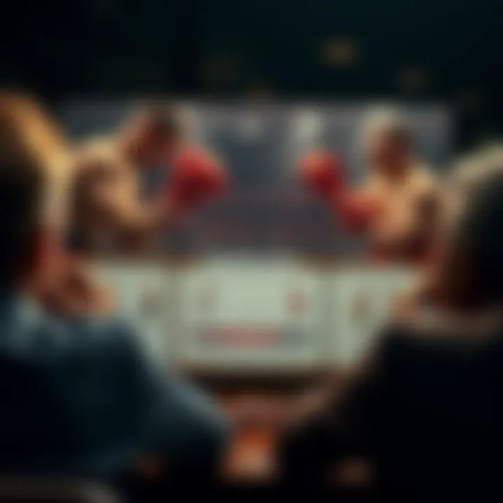 Boxing Techniques Analysis Strategic analysis of boxing techniques illustrated on a board