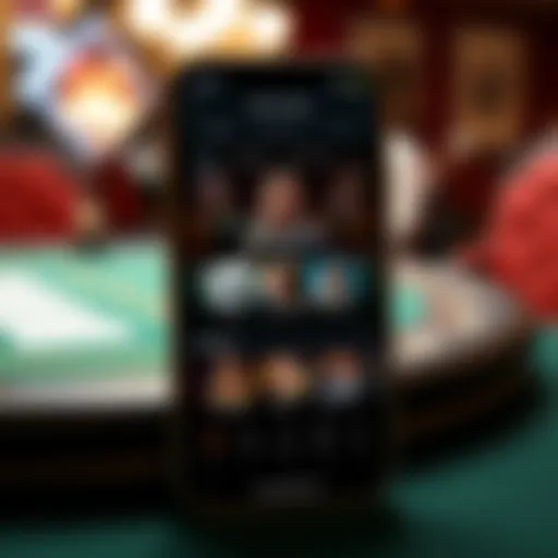 User interface of Betrivers iPhone app showcasing various features
