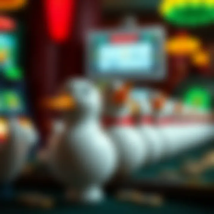 Bonus Features of Ducks in a Row Slot Game Illustration of bonus features available in Ducks in a Row slot game