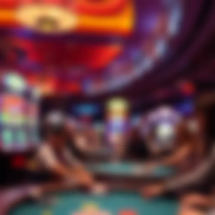 Exciting Gaming Floor at Borgata Gaming floor bustling with activity and excitement