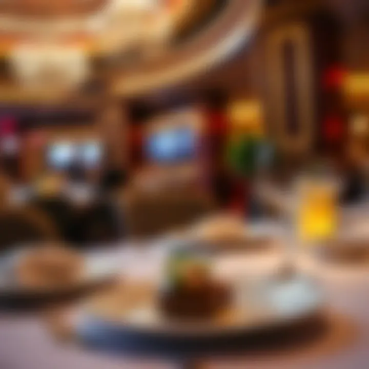 Gourmet Dining Experience at Borgata Elegant dining setup featuring gourmet cuisine at Borgata