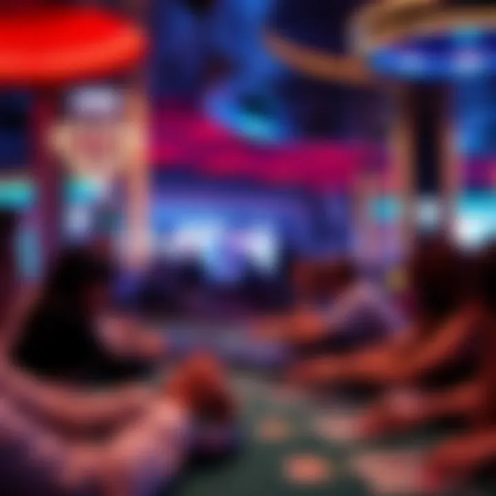 Vibrant Nightlife Experience at Borgata Vibrant nightlife scene at Borgata Casino with live entertainment