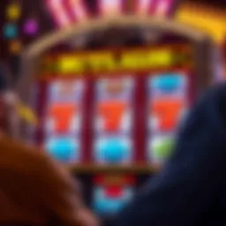 Buffalo slots game interface showcasing spinning reels