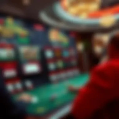 Exploring the Online Gaming Interface Virtual gaming interface showcasing a variety of casino games available online.