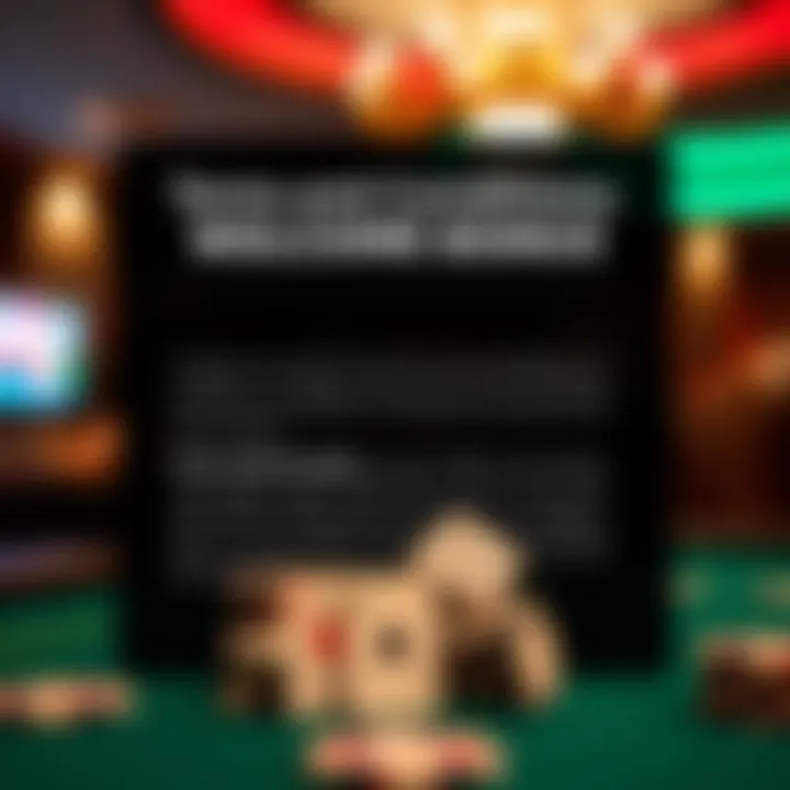 An engaging graphic displaying the terms and conditions of the bonus