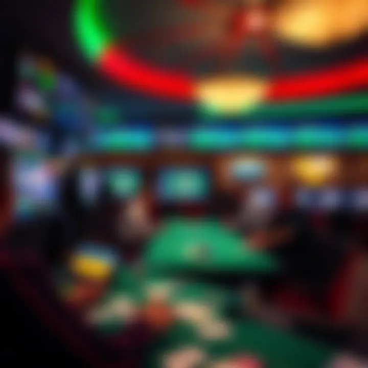 A modern sportsbook environment showcasing betting technology