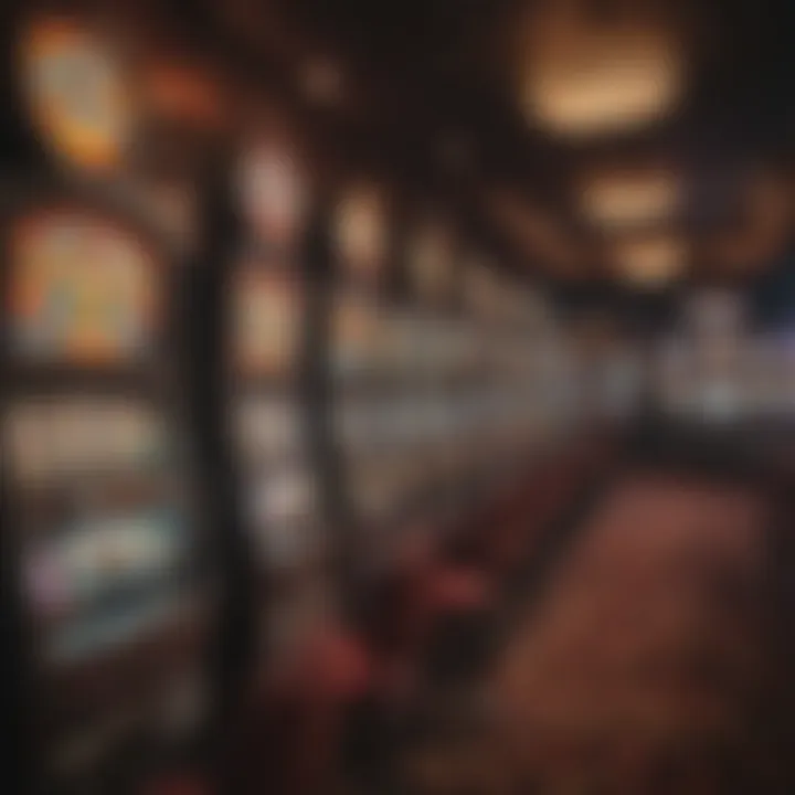 Exciting Atmosphere of Slot Machines in Louisiana An engaging glimpse of slot machines in a vibrant gaming area