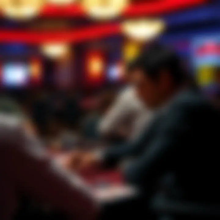 A player strategizing at a poker game