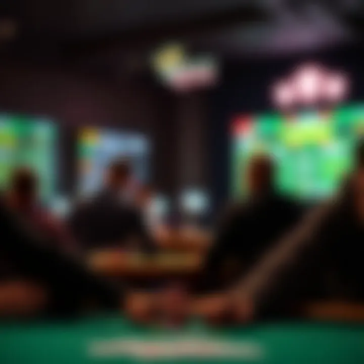 Illustration showcasing DraftKings' innovative technology in sports betting.