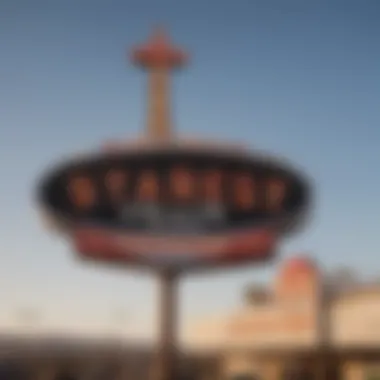 Historical photograph capturing the original Stardust Casino sign during its heyday.