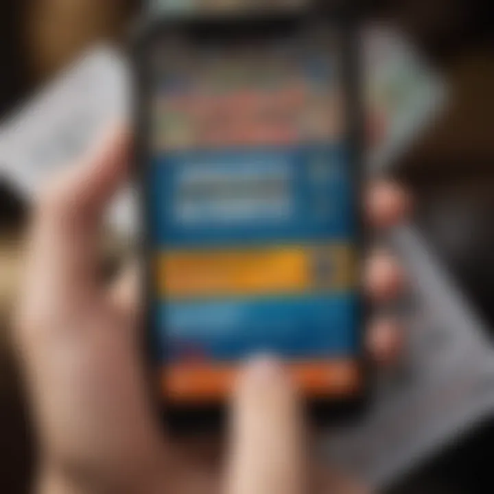 A close-up of a smartphone displaying a lottery ticket verification app