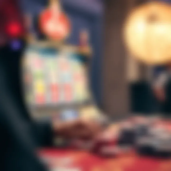 An engaging visual showcasing gameplay mechanics of Asian-themed slot games