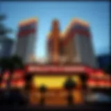 Exterior view of Bally's Casino showcasing its iconic architecture