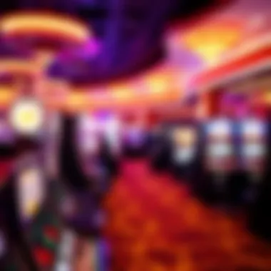 Vibrant Gaming Atmosphere at Bally's Inside the vibrant gaming floor filled with slot machines and gaming tables