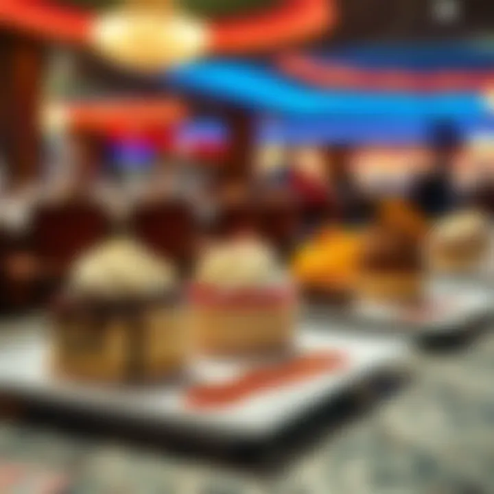 Delightful Desserts at Biloxi Casino Buffets Artfully arranged dessert selection showcasing local specialties