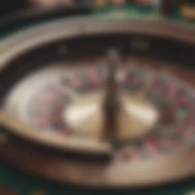 A detailed overview of a roulette table with a clear focus on game mechanics.