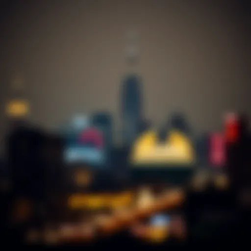 The iconic skyline of New York City featuring a prominent casino.