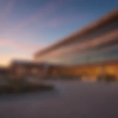 Stunning Sunset over Choctaw Nation Casino Pocola Exterior shot of Choctaw Nation Casino Pocola at sunset