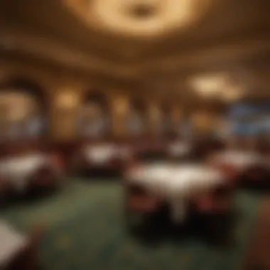 Dining area at Colorado Belle Casino Resort with beautifully presented dishes