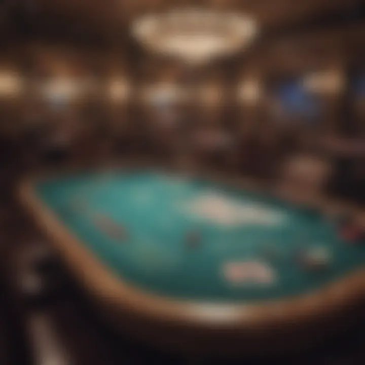 Illustration of a Spades game table in a casino setting