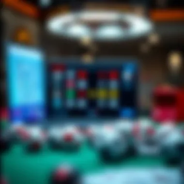 Diverse Online Lottery Platforms A concept design displaying various online lottery platforms
