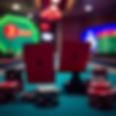 Entertainment and Risk in Online Gambling A conceptual image representing the balance of entertainment and risk in online gambling