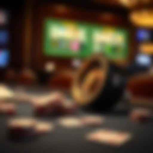 Exciting depiction of free spins in online gambling