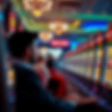 Player Experience with Free Spins Illustration of a player enjoying a slot machine game with free spins