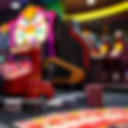 A vibrant representation of free wheel gaming mechanics