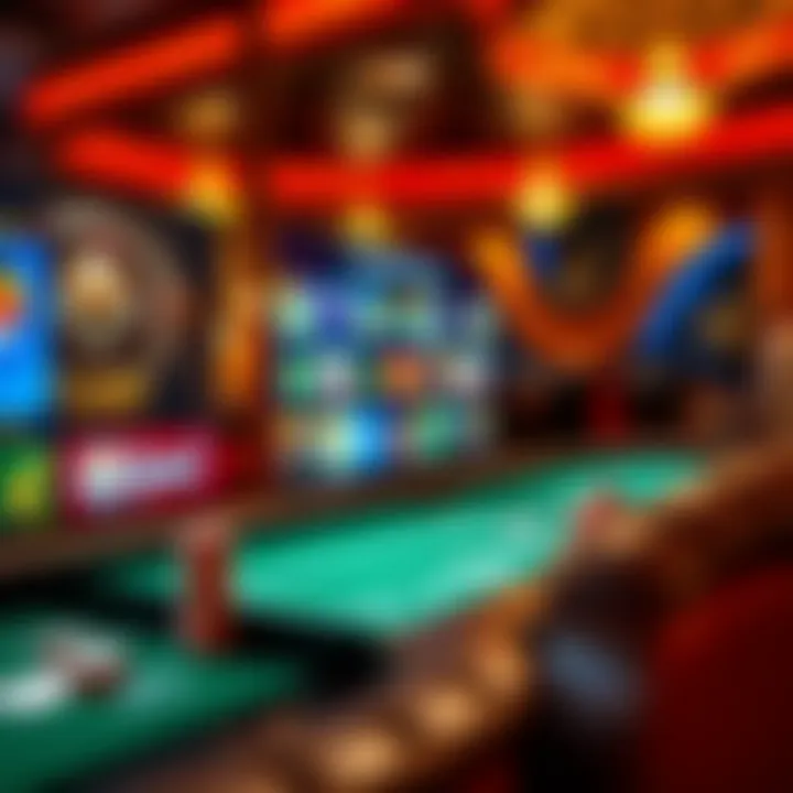 Exciting online gambling interface showcasing diverse games