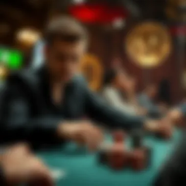 Player strategizing while engaging in a real money gaming session