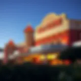 The exterior of Isla Capri Casino showcasing its elegant architecture