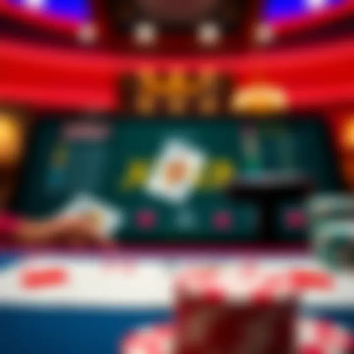 Joker Poker game interface showcasing cards and joker