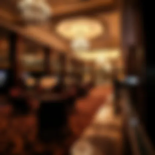 Luxurious hotel lobby welcoming guests