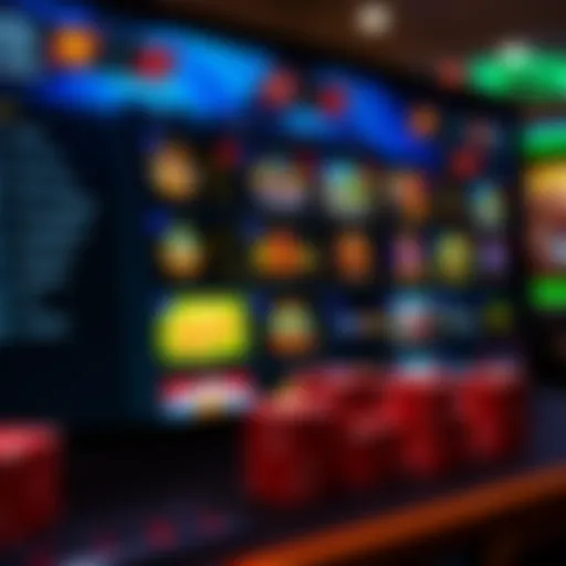 An overview of low bet online casino interface showcasing various game options.