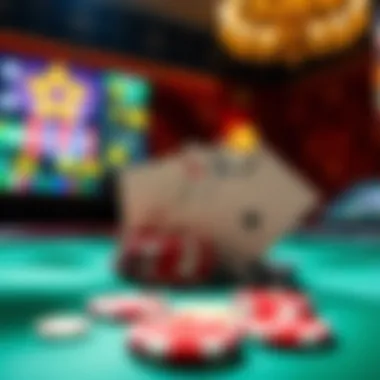 A responsible gambling message illustrated with symbols of mindfulness and awareness.