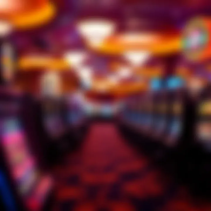 Vibrant Gaming Floor Experience Interior gaming floor filled with diverse slot machines and table games