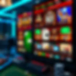 A vibrant digital interface showcasing various online card games