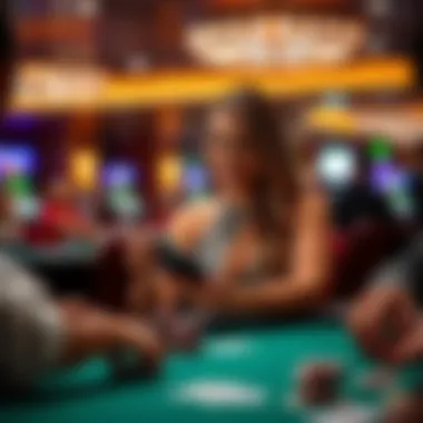 A serene casino environment emphasizing swift enjoyment