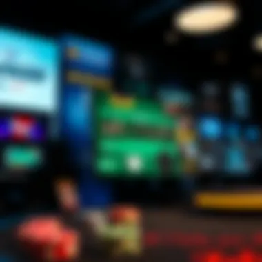Diverse Online Poker Platforms in New Jersey Collage of various online poker platforms