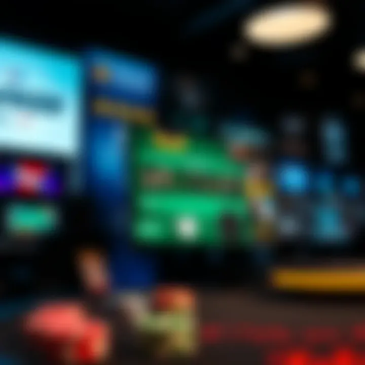 Diverse Online Poker Platforms in New Jersey Collage of various online poker platforms