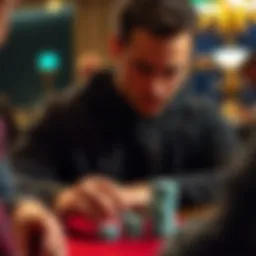 A professional poker player contemplating their next move