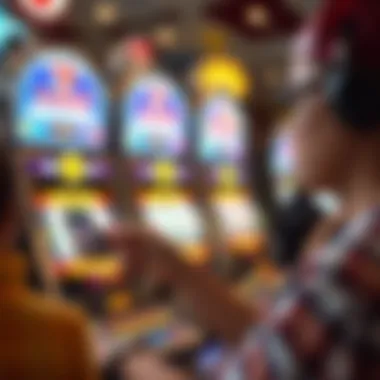 Engaging with Quick Hit Slots A player enjoying quick hit slots on a mobile device