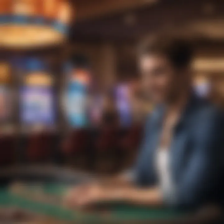 Player enjoying a no deposit bonus at an online casino