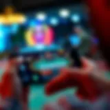 User Interface of a Gambling App A person engaging with a mobile gambling app on a smartphone