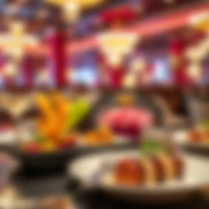 Elegant dining setup featuring gourmet dishes