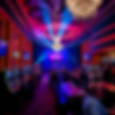 Vibrant entertainment venue with a live performance