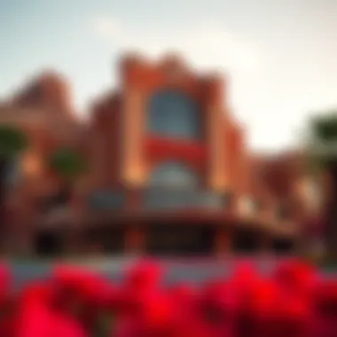 Exterior view of Red Rock Casino showcasing its architectural beauty