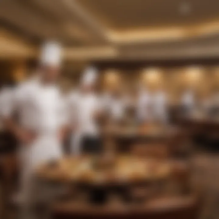 Dining area featuring a variety of cuisines offered at the hotel